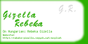 gizella rebeka business card